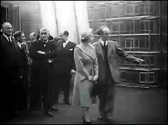 Princess Elizabeth at the Glasgow exibition of the Festival of Britain