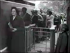 Visitors to Battersea pay their two-shillings entrance fee