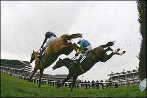 Ashley Brook clears the last from Contraband