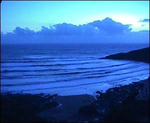Langland Bay on the Gower, from the roof of Laura Harvey's house