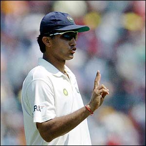 India's captain Sourav Ganguly