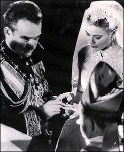 Prince Rainier and Grace Kelly in 1956