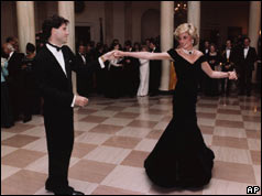 John Travolta dances with Diana, Princess of Wales