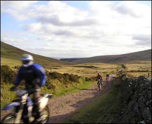 Anthony Phillips took this shot of bikers on Sarn Helen Roman road