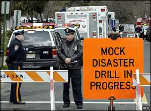 Scene of mock terror drill in New Jersey