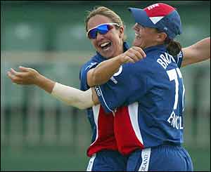 Arran Brindle produced two magnificent run outs to revive England's hopes