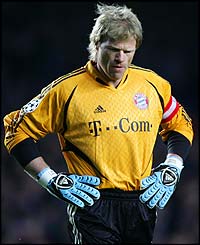 Kahn is stunned after Chelsea take the lead