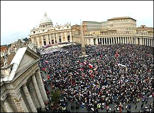 Pilgrims in St Peter's Square, Rome