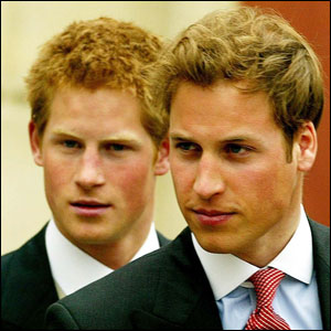 Princes Harry and William
