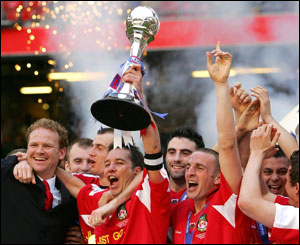 Celebrations at the end of the game