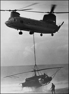 Recovering a downed helicopter