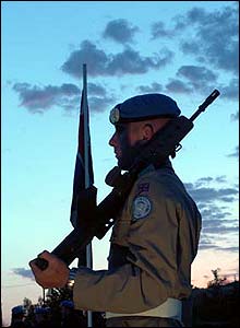 Soldier from UK Royal Horse Artillery