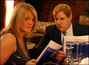 Peter Kay with Shelley Unwin (Sally Lindsay) 