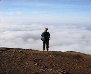 Marisa Bryan from Hertfordshire sent in this view from Pen-y-Fan in the Brecon Beacons 