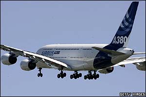 A380 in flight