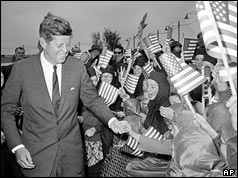 President greets wellwishers in Galway - June 29 1963