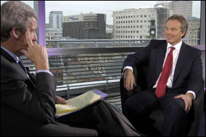 Jeremy Paxman and Tony Blair