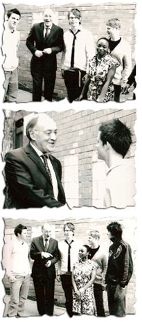 The students with Michael Howard