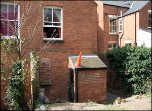 The student house back yard