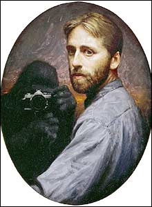 Monkey Painting by Conor Walton (oil on panel)