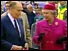 President Mitterrand and the Queen at the opening of the Channel Tunnel