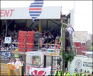 Swansea fans at the ground