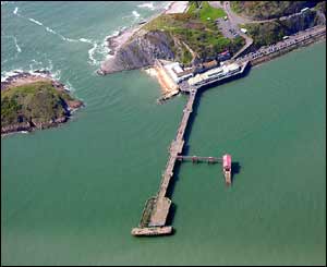 An aerial view of Mumbles Pier (David Jeffery, Gower)