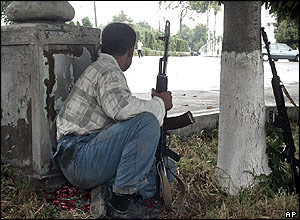 Gunman in the Uzbek town of Andijan