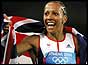 Kelly Holmes after winning the 1500m
