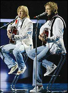 Latvian entry Walters and Kazha