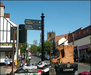 A picture of Mold market in north Wales on a busy Saturday morning (Paul Young, Liverpool)