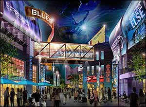 An artist's impression of the Dome's new waterfront area