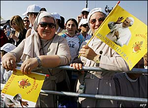 Catholic pilgrims in Bari