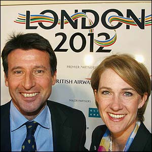 Lord Coe with Barbara Cassani