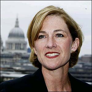 Barbara Cassani pictured in front of St Paul's Cathedral