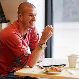 David Beckham works on a crossword in London's 2012 promotional film