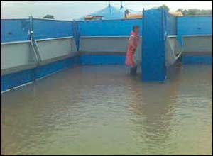 Glastonbury toilet user
