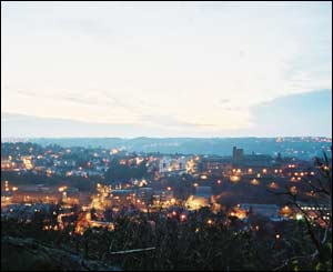 Chris sent in this shot of the view from Bangor Mountain