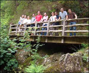 Andrew Kays sent in this shot of his friends walking in Snowdonia