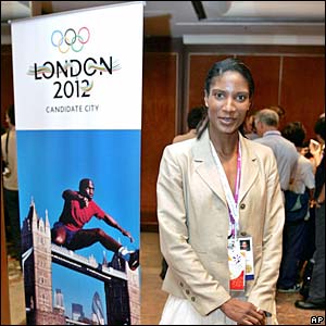 Olympic heptathlon champion Denise Lewis