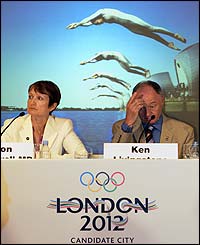 Ken Livingstone (r) and Tessa Jowell (l)