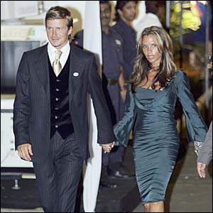 David Beckham and his wife Victoria in Singapore for the IOC vote
