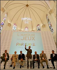 The converted church used by the Paris bid team