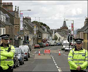 Police in Auchterader