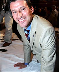 Coe takes a moment to reflect on a job well done by his team