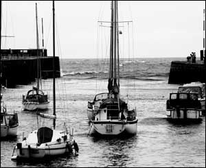 A moody shot of boats at Aberaeron Harbour (Julian Clemas-Howard, Ceredigion)