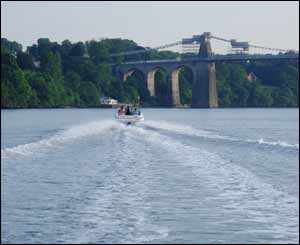 Faye Marchant-Petch took this shot as the Penmaenmawr sailing club enjoying an evening on the Menai Straits