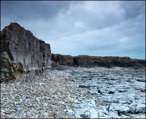 Gareth Blunt sent in this dramatic shot of the cliffs at Ogmore-by-Sea
