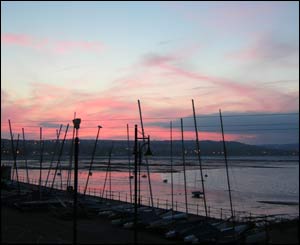 A sunset picture taken in Mumbles, Swansea (Alex Wong)
