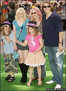 Jonathan Ross and family